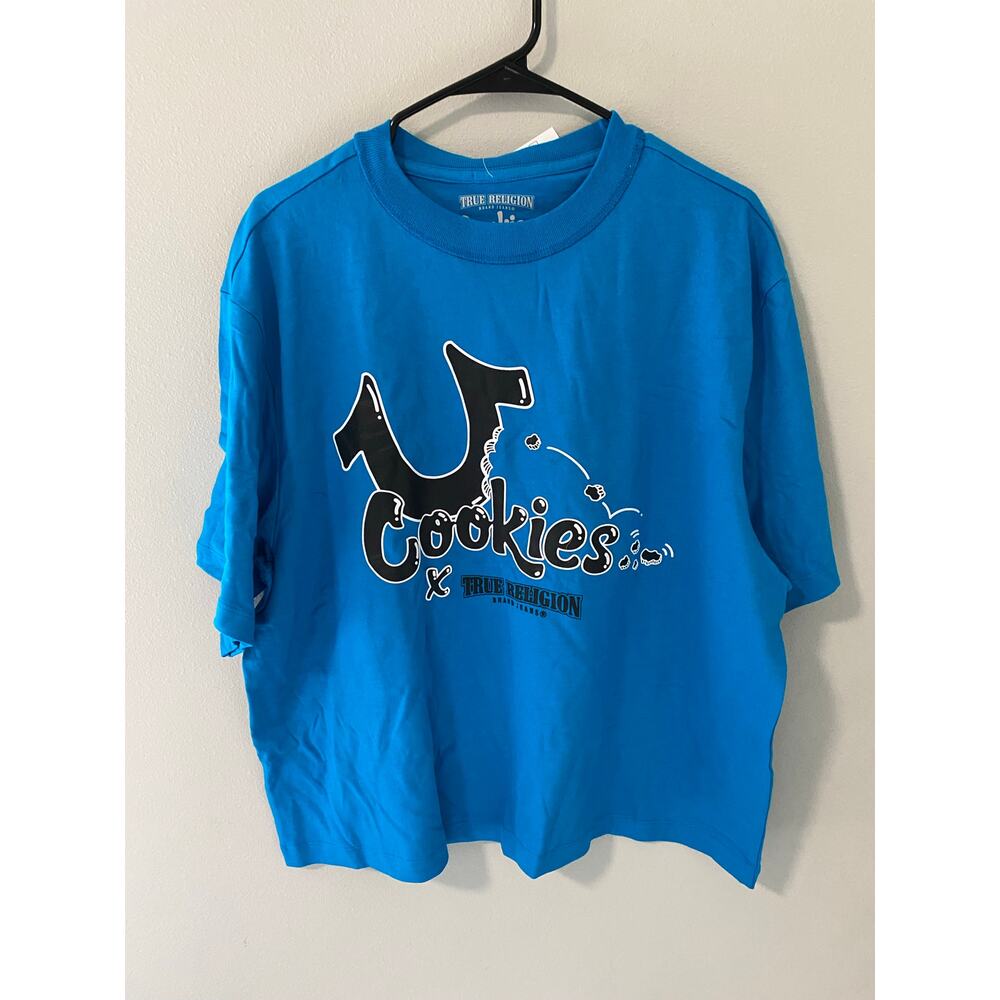 New True Religion x Cookies Graphic Tee Mens Size XL Streetwear Logo